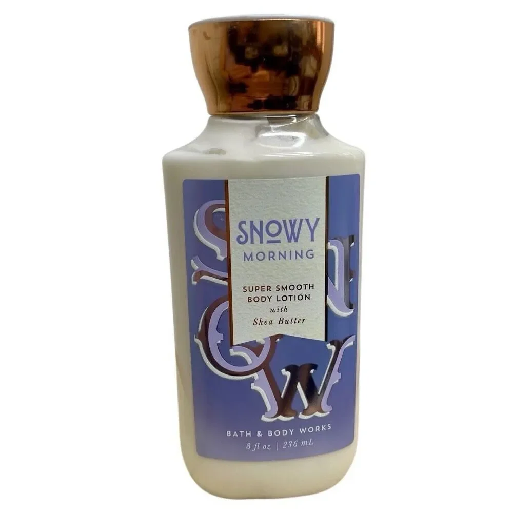 NEW Bath and Body Works SNOWY MORNING Body Lotion Shea Butter 8 oz Moisturizer